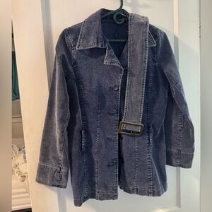 Women's Blue Corduroy Jacket